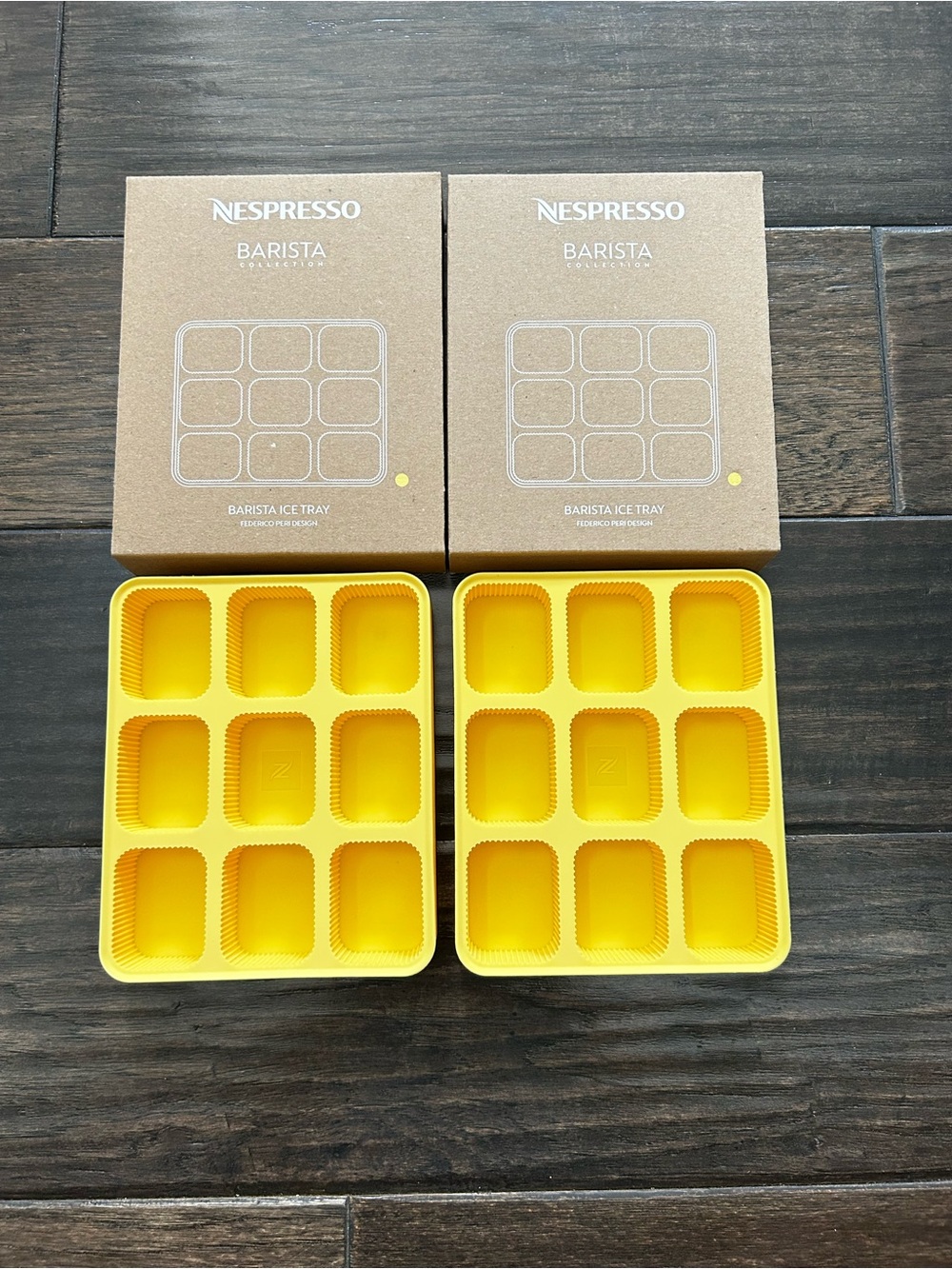 Nespresso Barista Ice Tray Set - Yellow New in Box